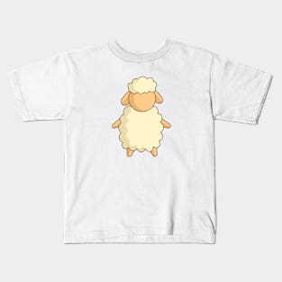 cute flat sheep character design Kids T-Shirt